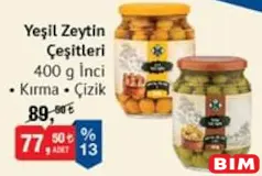 YEŞİL ZEYTİN ÇEŞİTLERİ 400 G fiyat ve kampanya bilgisi